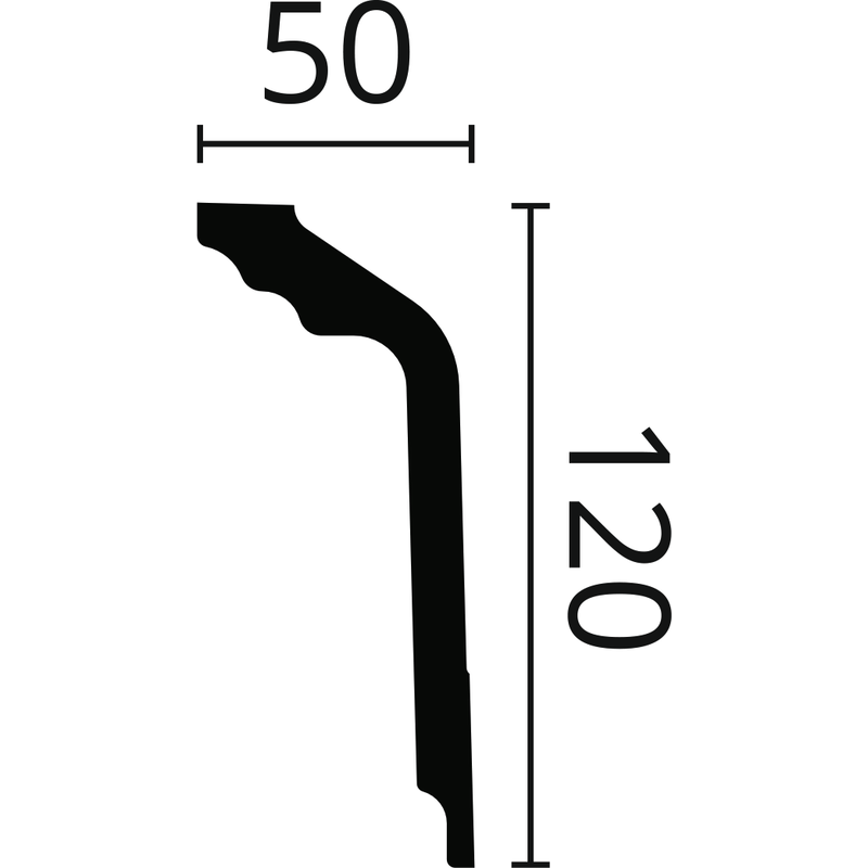 Gt карниз nomastyl nmc 50х120х2000 мм